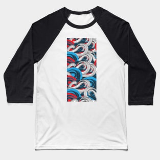 Japanese abstract style Baseball T-Shirt